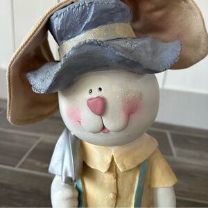 Gardening Bunny Rabbit Gardener Figurine Spring Easter 15 in